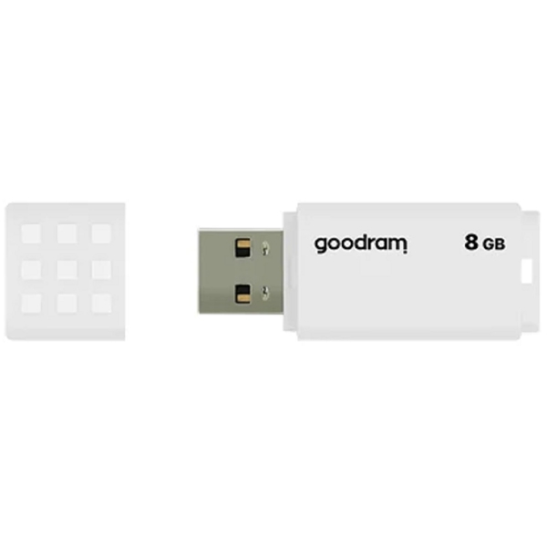 USB ფლეშ მეხსიერება GoodRam UME2-0080W0R11, 8GB, USB 2.0, White