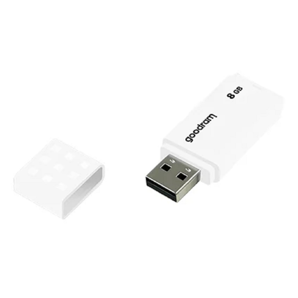 USB ფლეშ მეხსიერება GoodRam UME2-0080W0R11, 8GB, USB 2.0, White