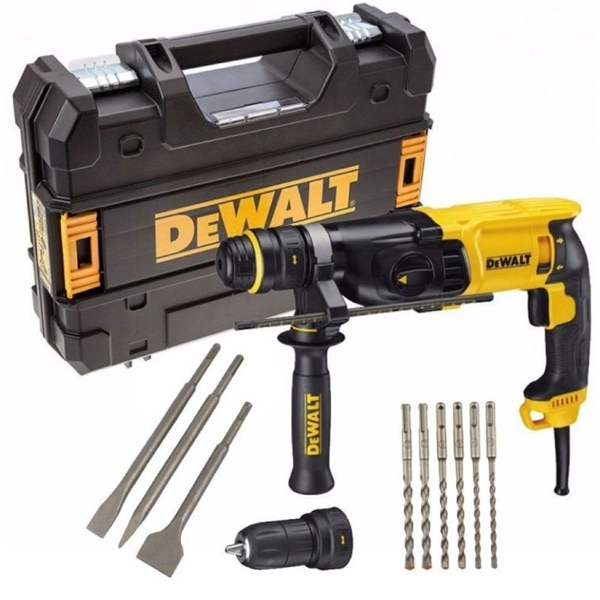 პერფორატორი DeWalt D25144KP-QS, 900W, 1450Rpm, 3J, Black/Yellow