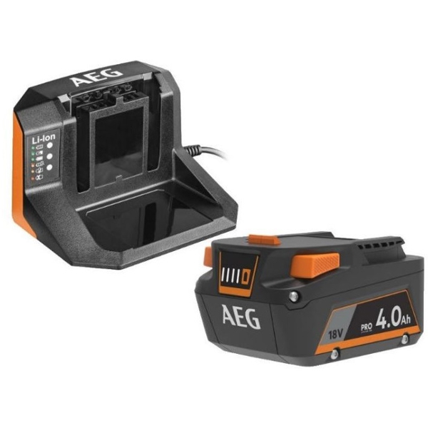 AEG SETL1840S, 18V, 4Ah, Battery And Charger, Black