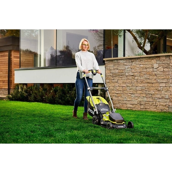 გაზონის საკრეჭი Ryobi RY18LMX40A-0 ONE+, 18V, Electric Lawn Mower, Green