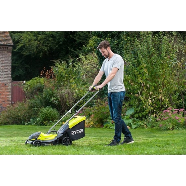 გაზონის საკრეჭი Ryobi OLM1833B ONE+, 18V, Electric Lawn Mower, Yellow