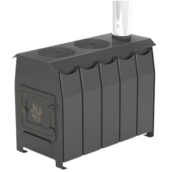 შეშის ღუმელი Vezuvi Comfort 200 DT-3, 75m², Wood Stove, Black