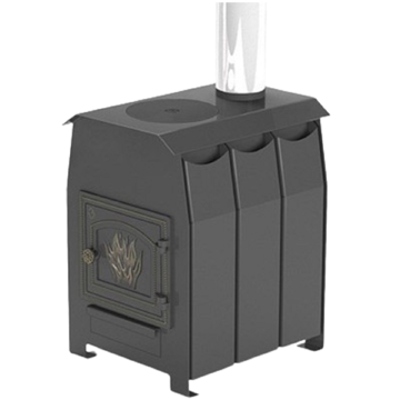 Vezuvi Comfort 100 DT-3, 40m², Wood Stove, Black