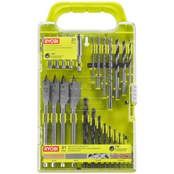 Ryobi RAKDD31, 31Pcs Tool Set, Silver