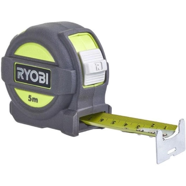 საზომი ლენტი Ryobi RTM5M-WT, 5M, Measuring Tape, Green/Black