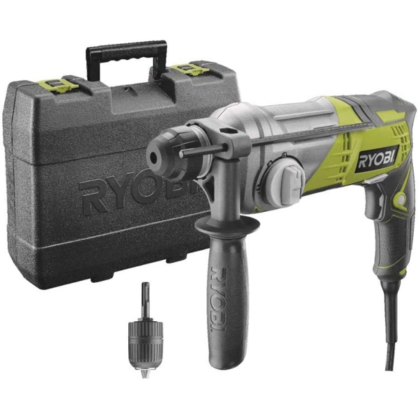 პერფორატორი Ryobi RSDS680K, 680W, 2150Rpm, 2.1J, Grey/Green