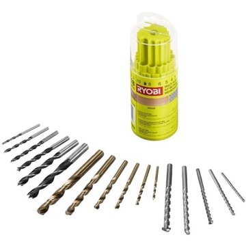 ხელსაწყოების ნაკრები Ryobi RAK18DMIX, 18Pcs Tool Set, Silver