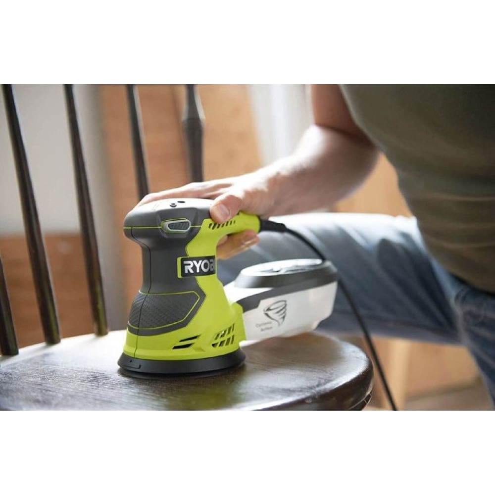 ექსცენტრიული სახეხი Ryobi ROS300, 300W, 125mm, 12000Rpm, Yellow/Black