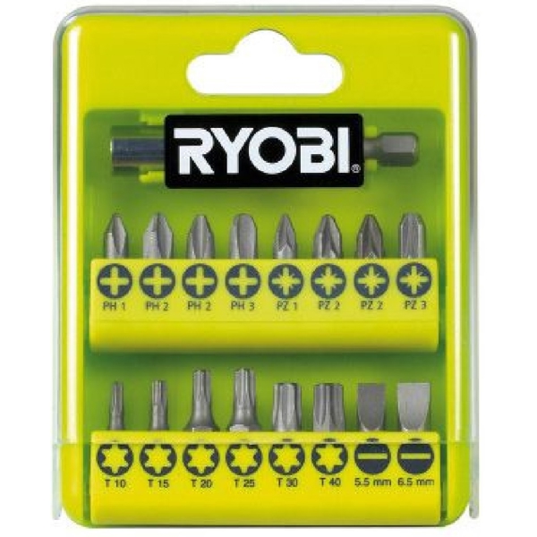 ხელსაწყოების ნაკრები Ryobi RAK17SD, 17Pcs Tool Set, Silver