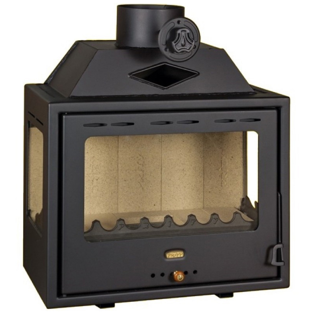 შეშის ღუმელი Prity PS3, Wood Stove, Black