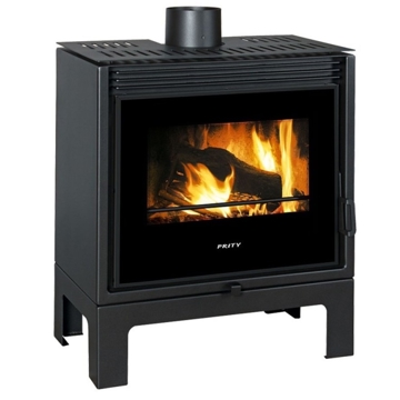 შეშის ღუმელი Prity PM-TV SL, Wood Stove, Black