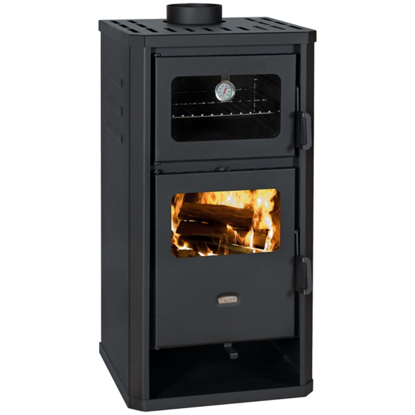 შეშის ღუმელი Prity FM D, Wood Stove, Black