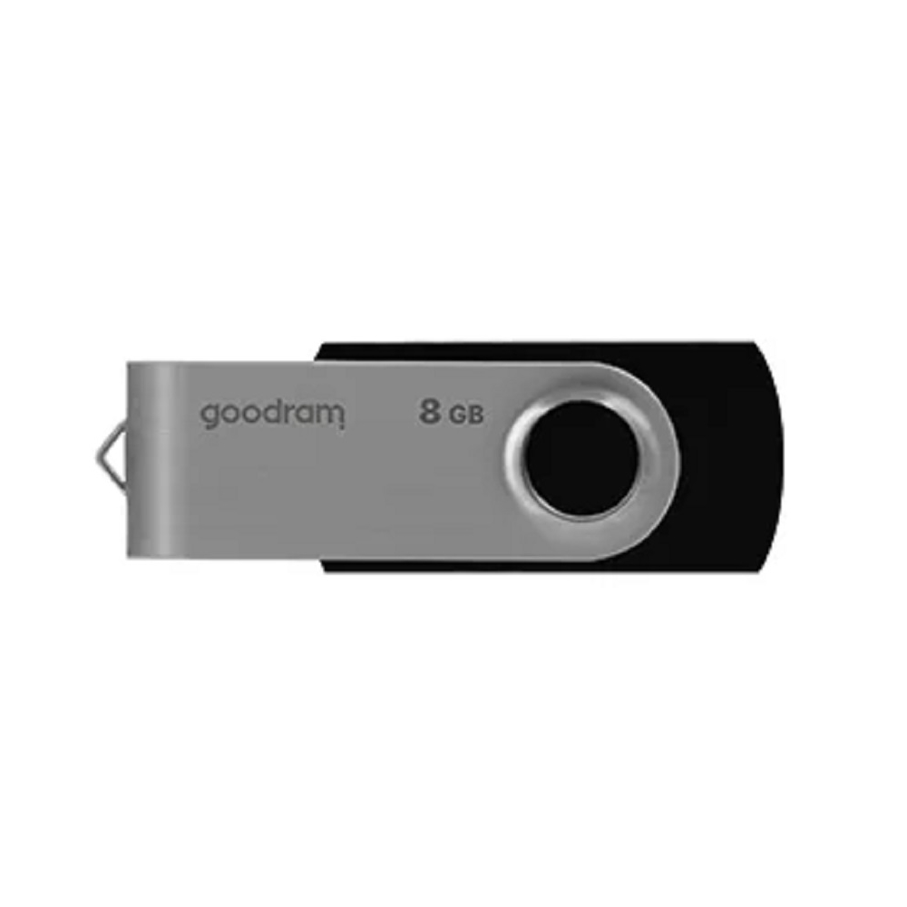 USB ფლეშ მეხსიერება GoodRam UTS2-0080K0R11, 8GB, USB 2.0, Black