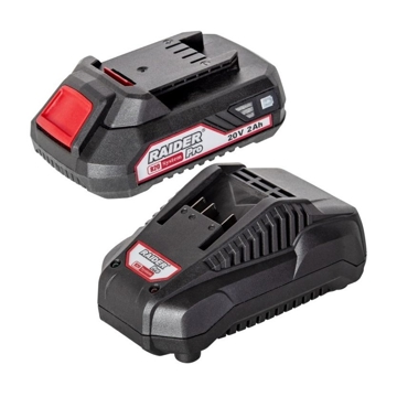 Raider RDP-R20, 20V, 2Ah, Battery And Charger, Black