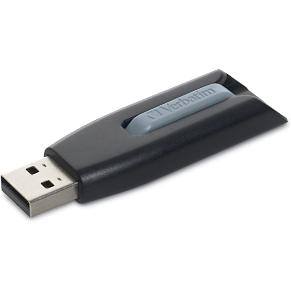 USB ფლეშ მეხსიერება Verbatim 49168, 256GB, USB 3.2, Black