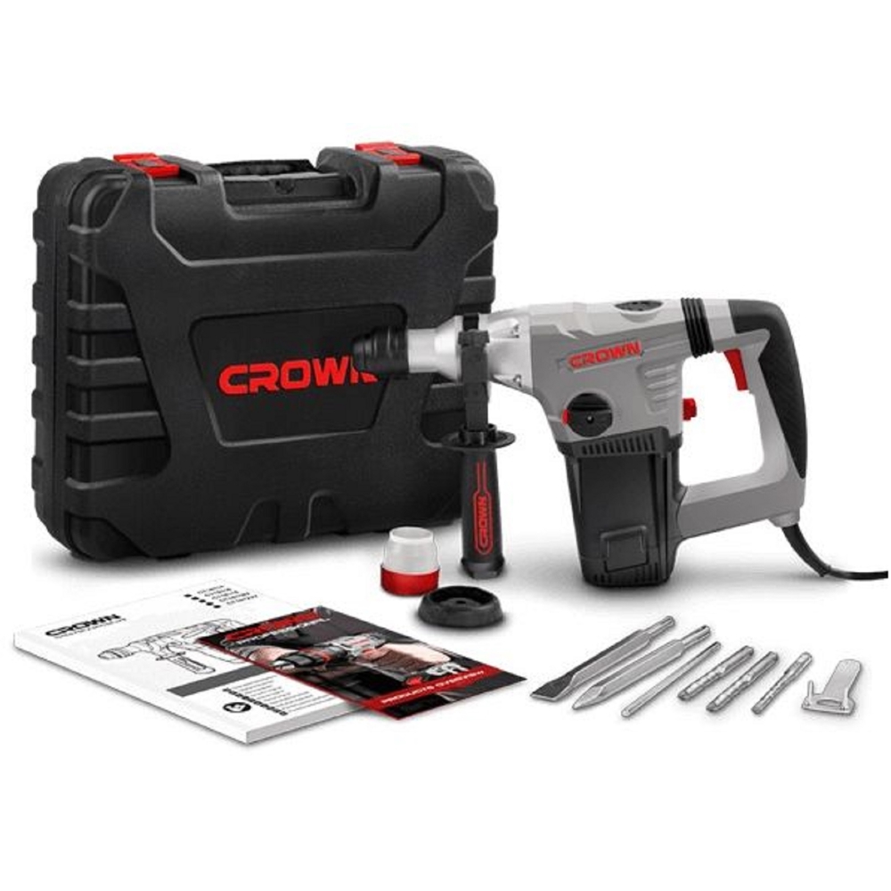 Crown CT18116, 1050W, 750Rpm, 4.8J, Black/Grey
