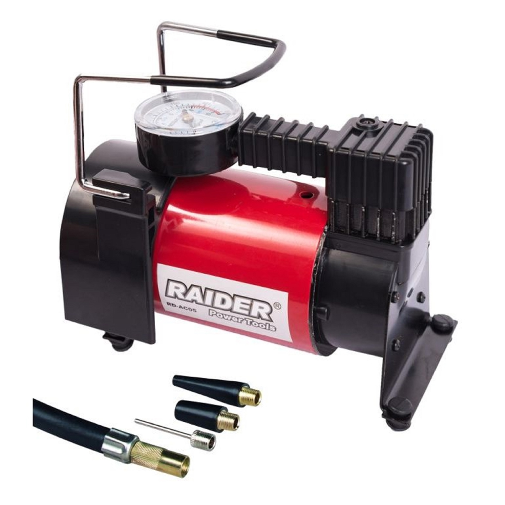 კომპრესორი Raider RD-AC05, 120W, Air Compressor, Red/Black