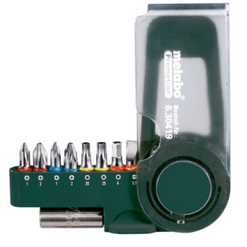 ბიტების ნაკრები Metabo 630419000 SP, 9Pcs Tool Set, Green