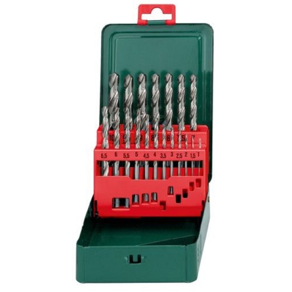 ბურღების ნაკრები Metabo 627153000 HSS-G SP, 19Pcs Tool Set, Green