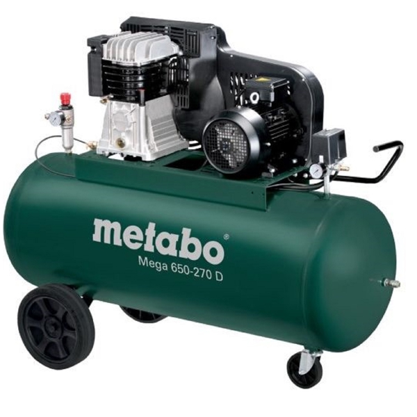 კომპრესორი Metabo 601543000 MEGA 650-270 D, 4000W, 270L, Air Compressor, Green