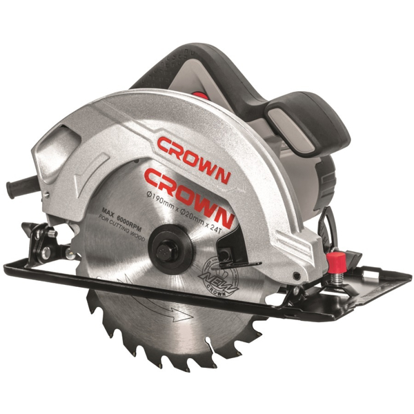 Crown CT15188-190, 1500W, 5500Rpm, 190mm, Silver