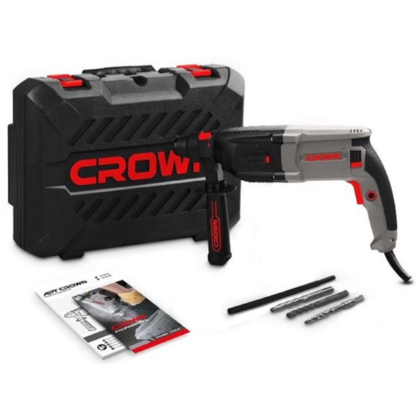 პერფორატორი Crown CT18122 BMC, 800W, 1200Rpm, 3.4J, Black/Grey