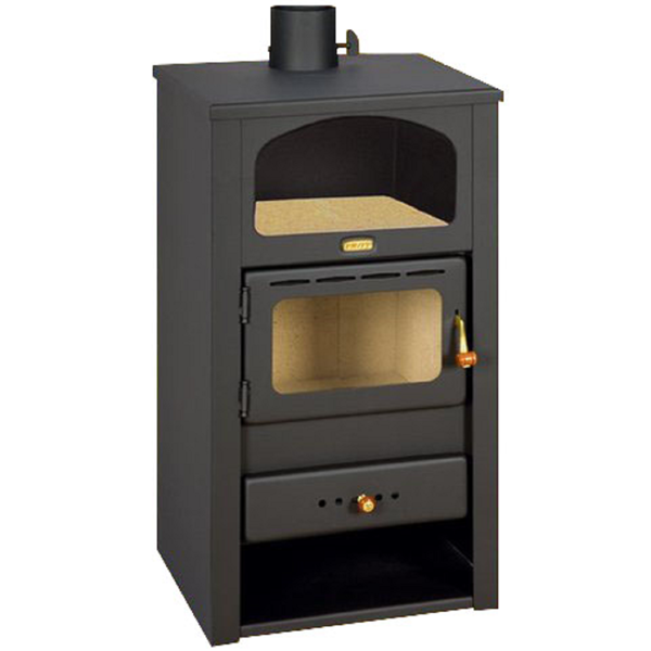 შეშის ღუმელი Prity K2N, Wood Stove, Black