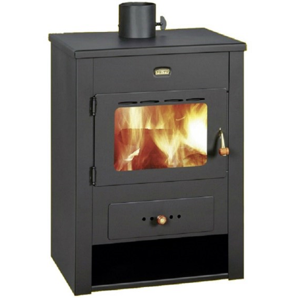 შეშის ღუმელი Prity K13, 95m², Wood Stove, Black