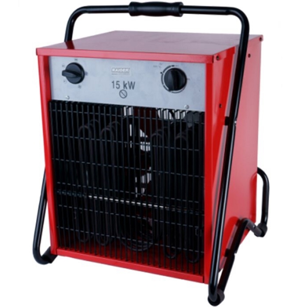 ელექტრო გამათბობელი Raider RD-EFH15, 15000W, 120m², Electric Heater, Black/Red