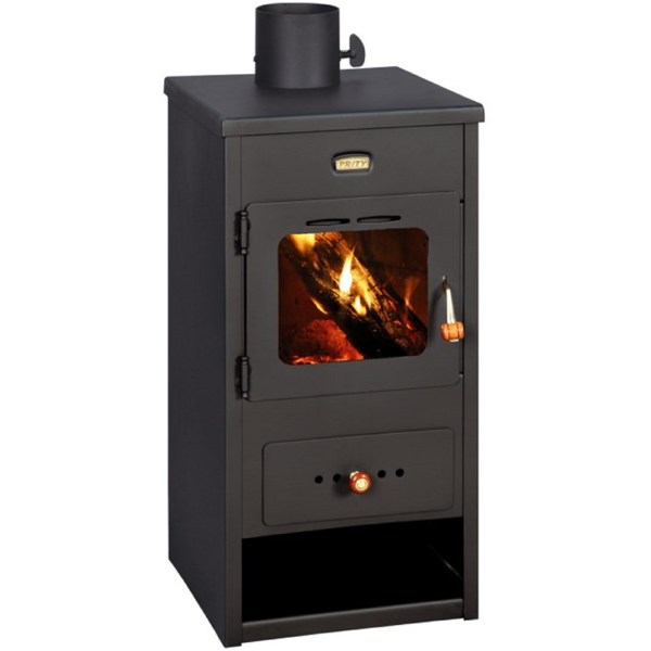 შეშის ღუმელი Prity K1 OPTIMA, Wood Stove, Black