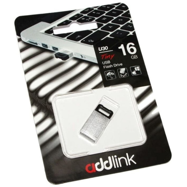 USB ფლეშ მეხსიერება Addlink ad16GBU30S2, 16GB, USB 2.0, Silver