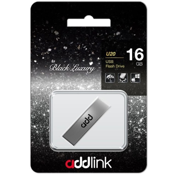 Addlink ad32GBU12D2, 16GB, USB 2.0, Titanium