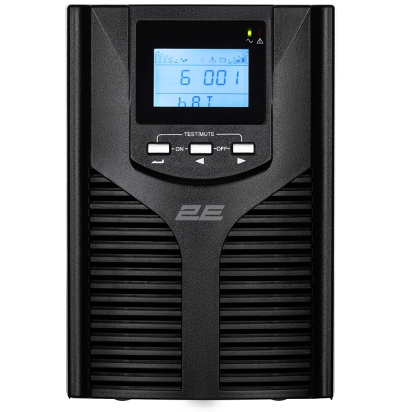 2E 2E-OD2000 Online, 2000VA, LCD, RS-232, USB, Black