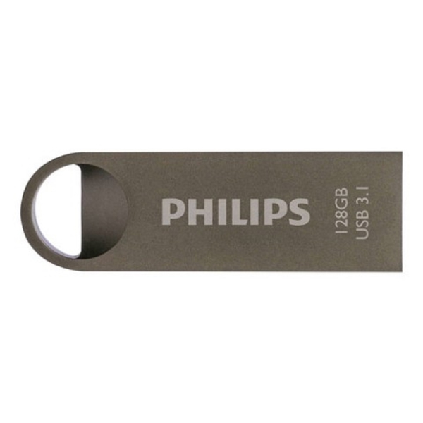 USB ფლეშ მეხსიერება Philips FM12FD165B/00, 128GB, USB 3.1, Grey