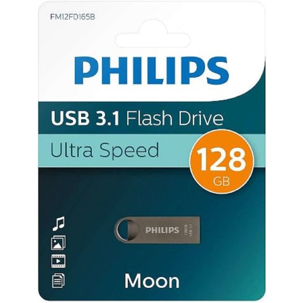 Philips FM12FD165B/00, 128GB, USB 3.1, Grey