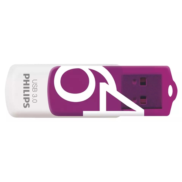 USB ფლეშ მეხსიერება Philips FM64FD00B/00, 64GB, USB 3.0, Purple