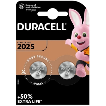 ელემენტი Duracell Lithium Button 2025, 2Pcs