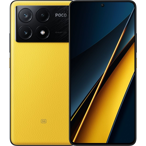 მობილური ტელეფონი Xiaomi POCO X6 Pro Global Version, 12GB, 512GB, Dual Sim, 5G, NFC, Yellow