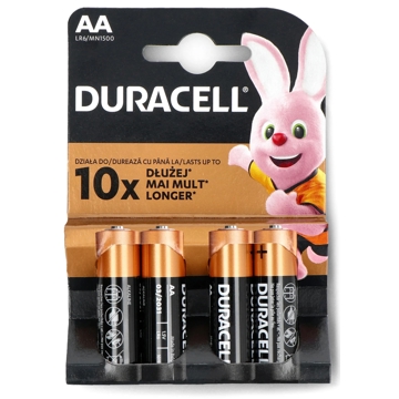 ელემენტი Duracell Basic LR6, AA, 4Pcs