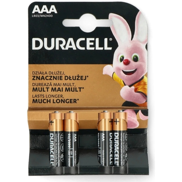 ელემენტი Duracell Basic LR3, AAA, 4Pcs