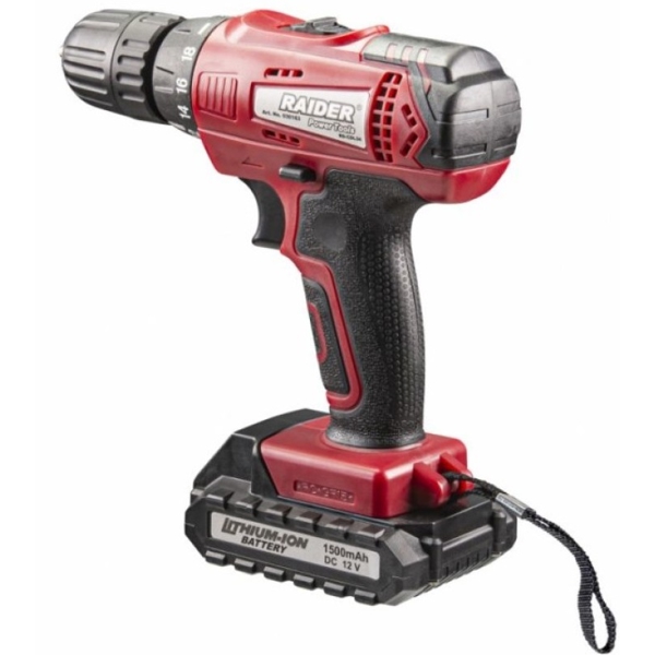 სახრახნისი Raider RD-CDL34, 1150Rpm, Black/Red