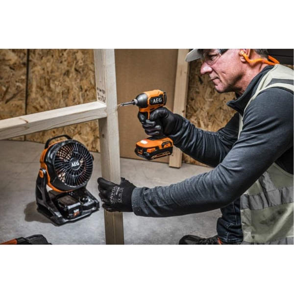 ქანჩსახრახნი Aeg BSS18SBL2-0, Cordless Impact Wrench, Orange/Black