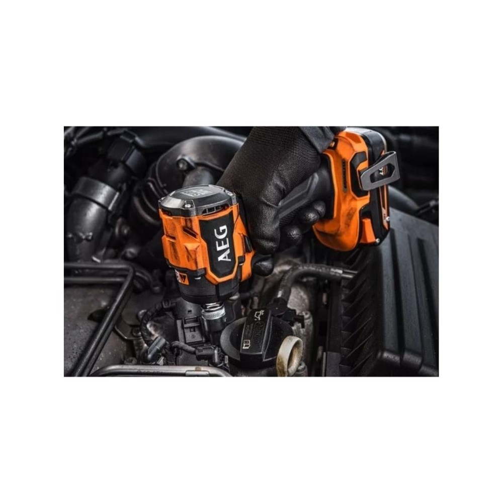 ქანჩსახრახნი Aeg BSS18S12BL2-0, Cordless Impact Wrench, Orange/Black