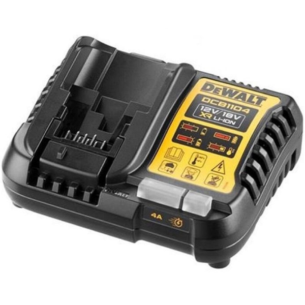 აკუმულატორის დამტენი DeWalt DCB1104-QW, 2Ah, 18V, Battery Charger