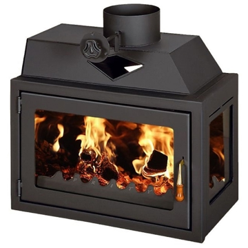 შეშის ღუმელი Prity O Right, Wood Stove, Black