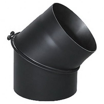 საკვამურის მუხლი Darco 45° D-180, Chimney Elbow, Black