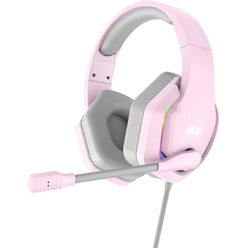 ყურსასმენი 2E HG315 Gaming Headset, Wired, RGB, USB, Pink