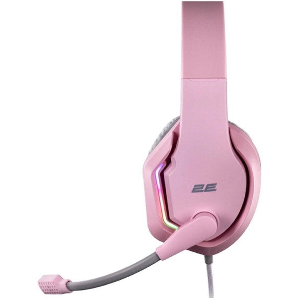 2E HG315 Gaming Headset, Wired, RGB, USB, Pink