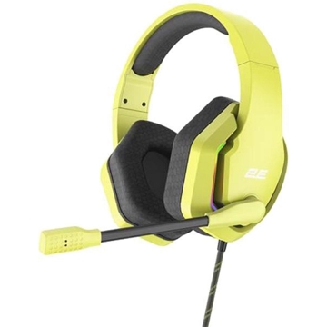 ყურსასმენი 2E HG315 Gaming Headset, Wired, RGB, USB, Yellow